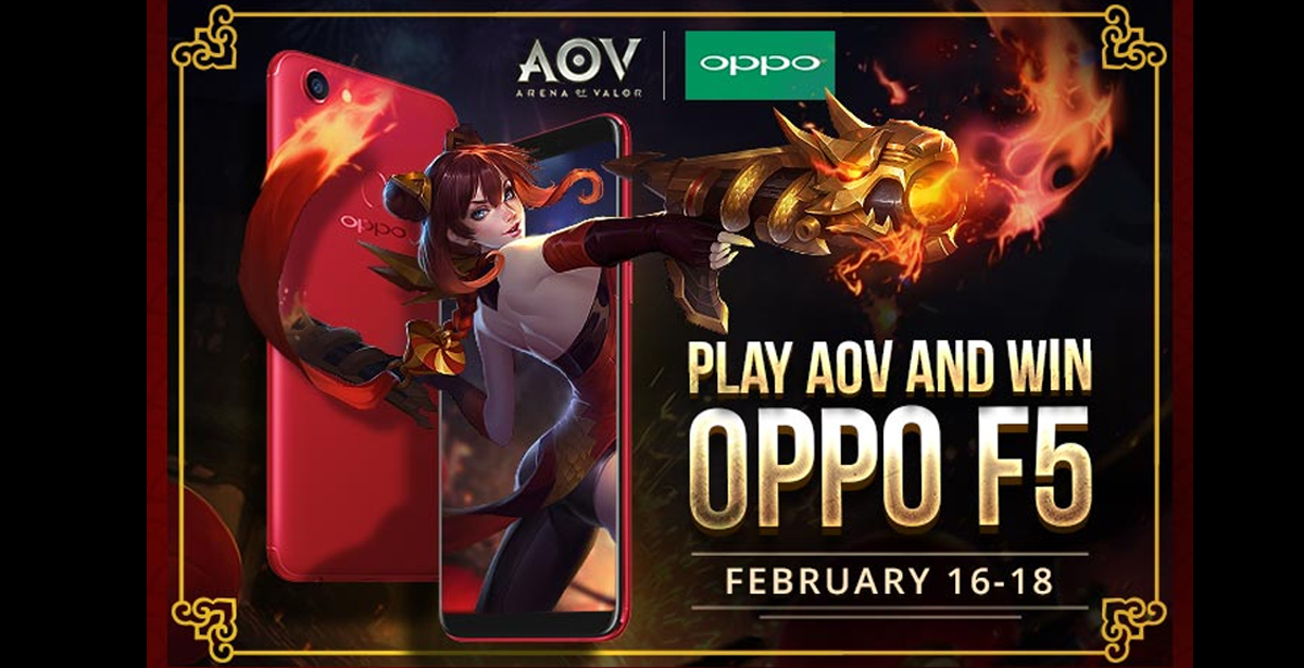 Play Arena of Valor and win an OPPO F5 This Long-Weekend