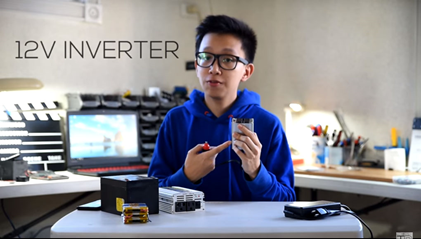 A 19-year old student builds a power bank