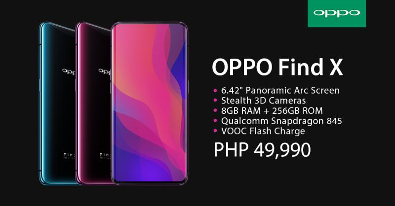 OPPO Find X available for pre-order for PHP 49,990