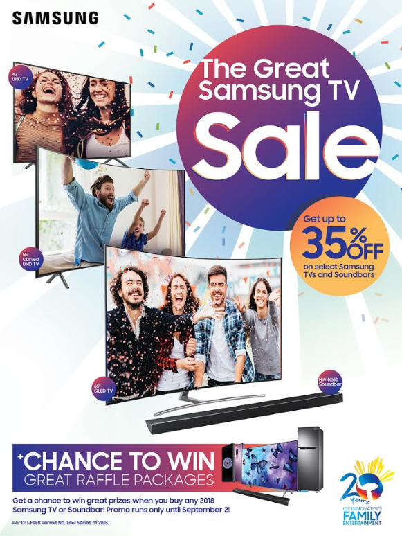 The Great SAMSUNG TV Sale until September 2!