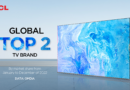 TCL Ranked Global Top 2 TV Brand