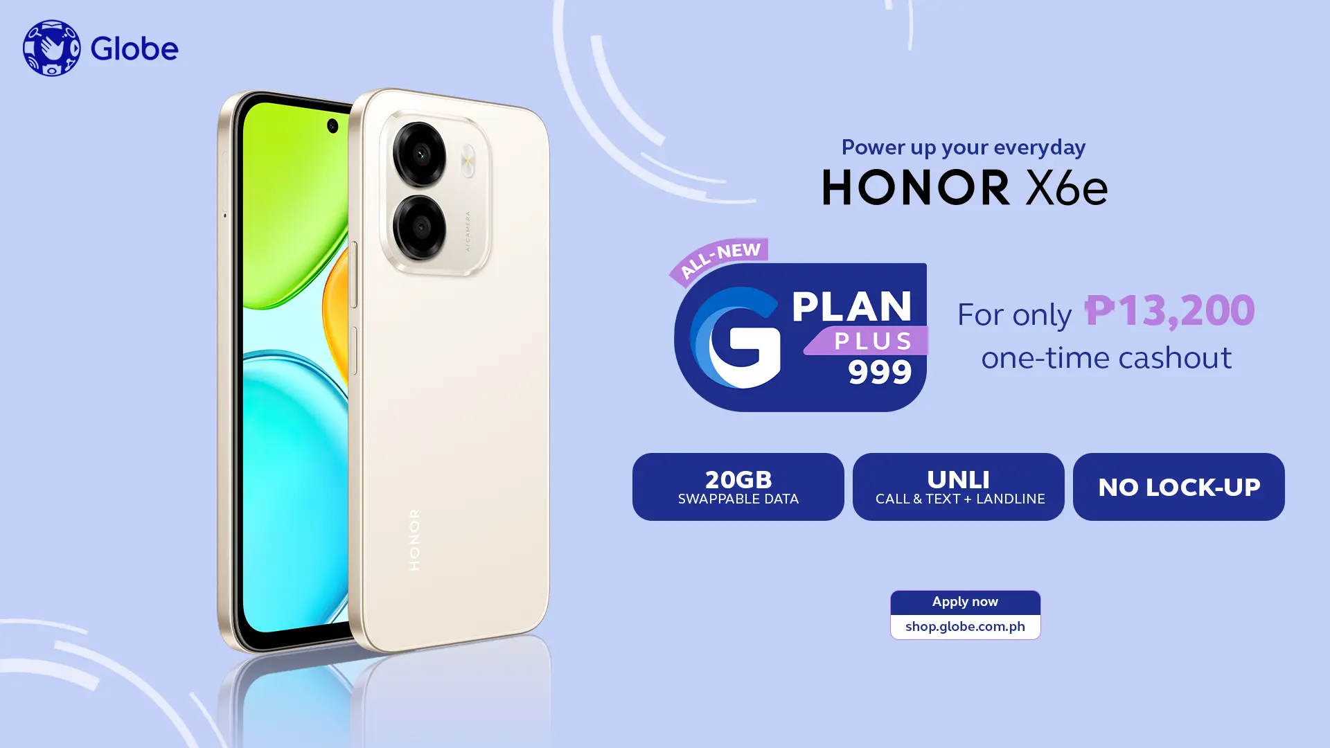 HONOR X6e now available via Globe
