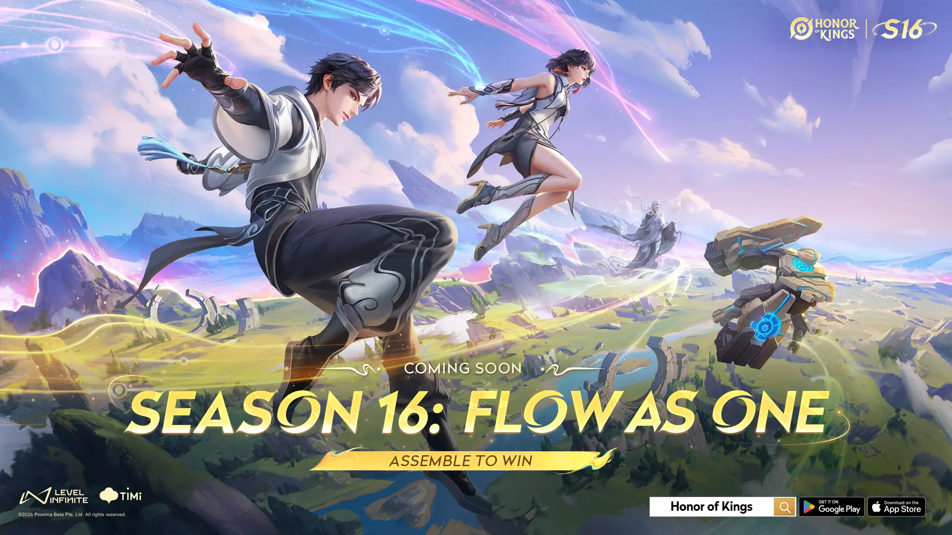 Honor of Kings update lifestyle image highlighting Honor of Kings September Version EN Horizontal