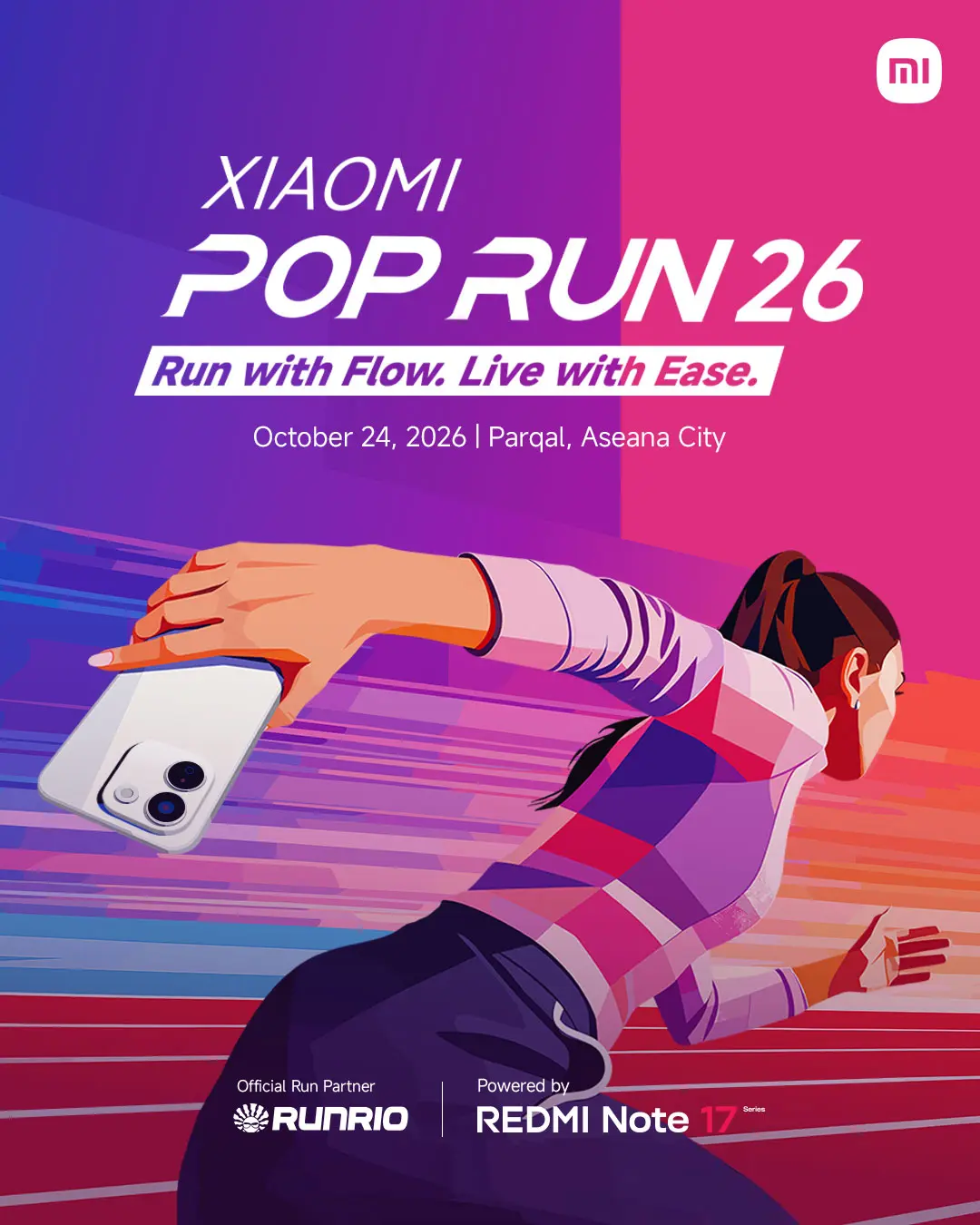 Xiaomi POP Run 2026 promotional key visual