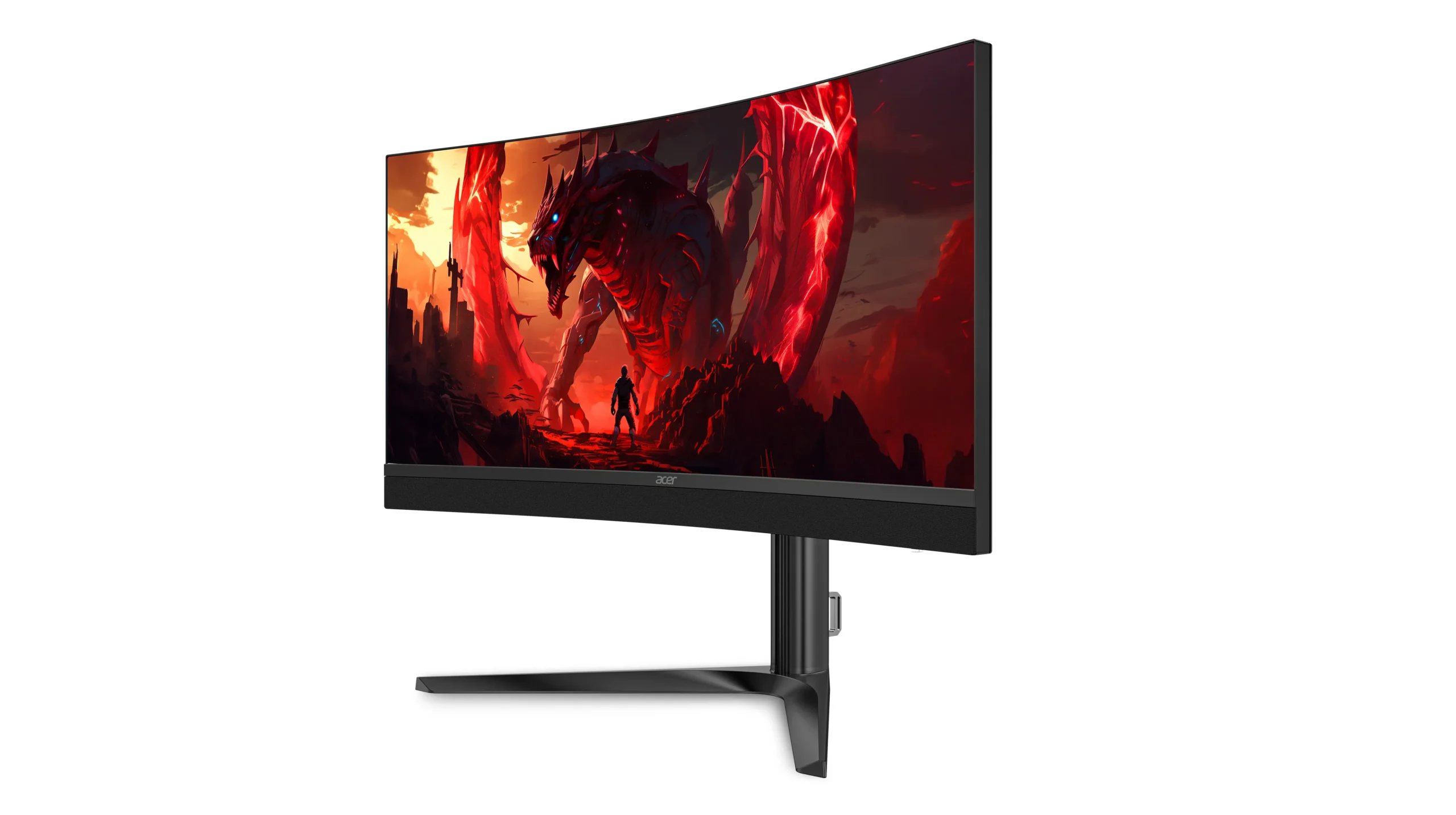 Acer Predator Nitro monitors editorial image highlighting Acer Nitro XV345CKR P