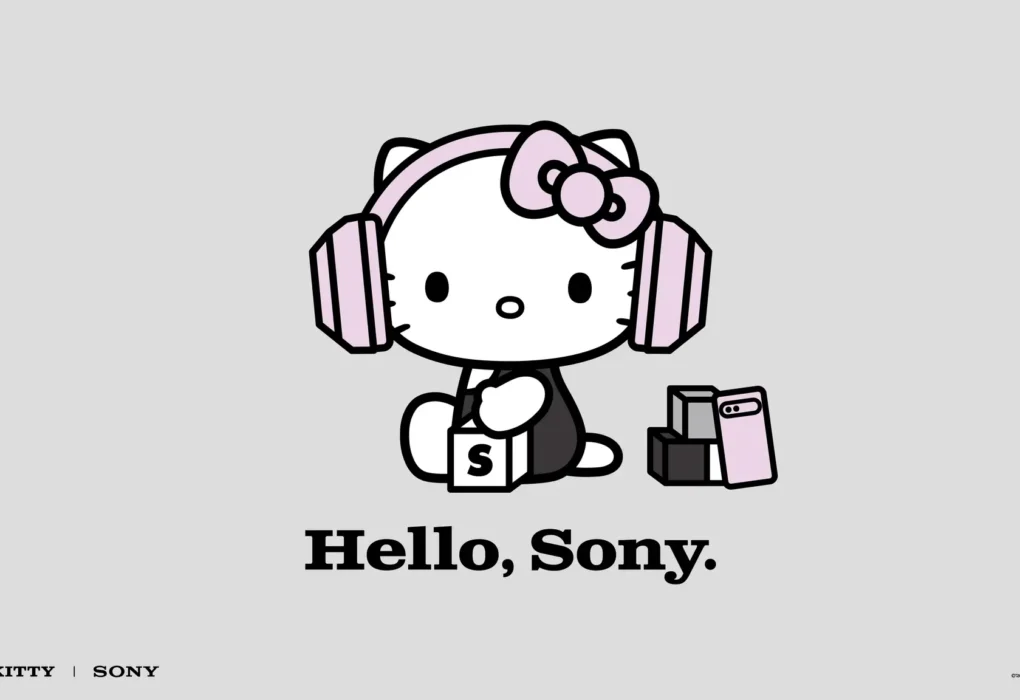 Sony Hello Kitty collaboration editorial image highlighting Bravia 3840 x2160px FINAL english 01