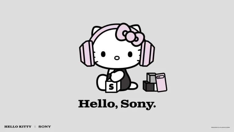 Sony Hello Kitty collaboration editorial image highlighting Bravia 3840 x2160px FINAL english 01