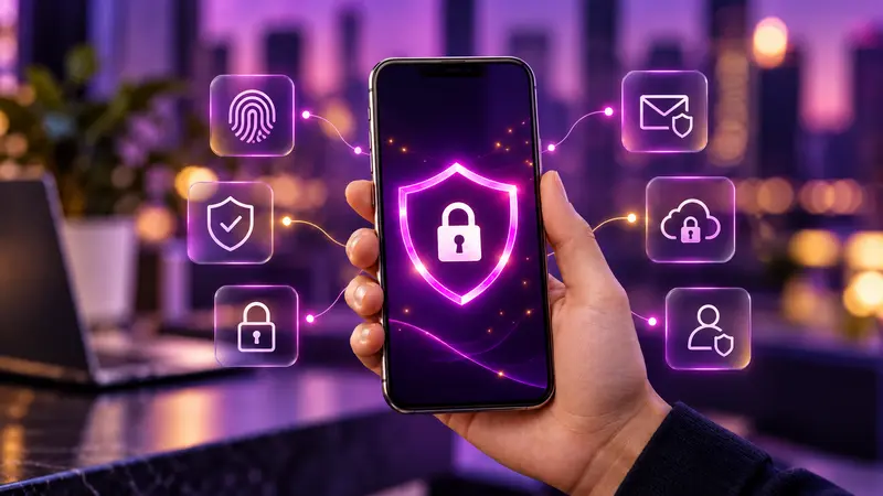 EastWest digital banking security promotional key visual