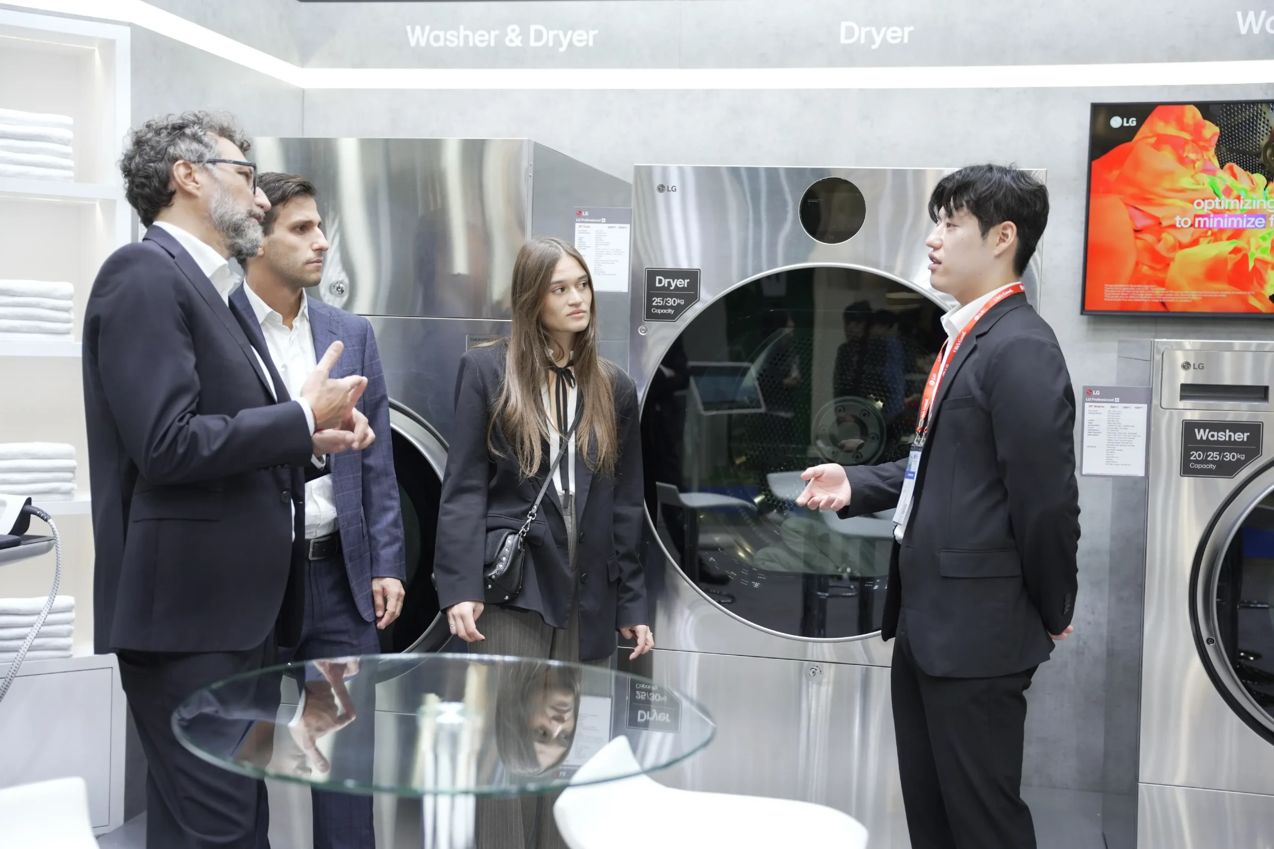 LG commercial laundry expansion editorial image highlighting Expo Detergo
