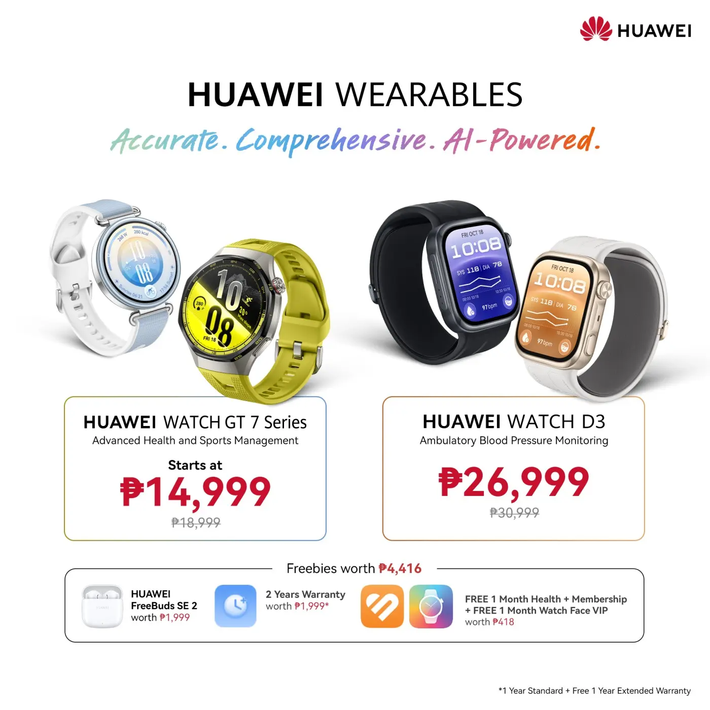 WATCH GT 7 Pro editorial image highlighting HUAWEI WATCH GT 7 Series & HUAWEI WATCH D3 Pre Order