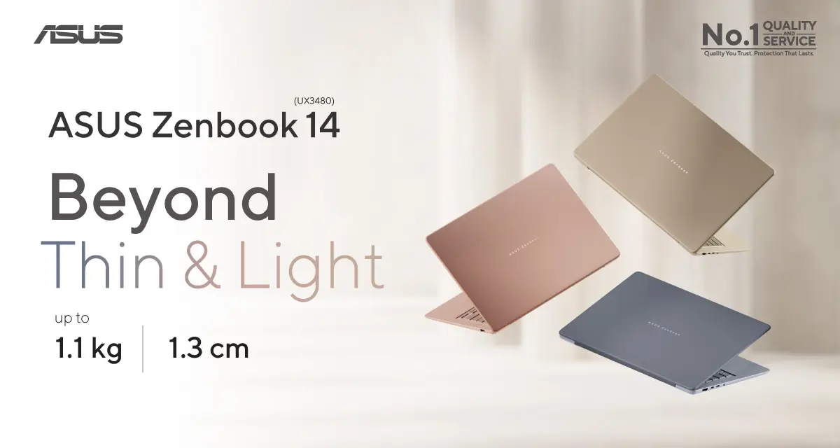 ASUS Zenbook 14 Philippines promotional key visual