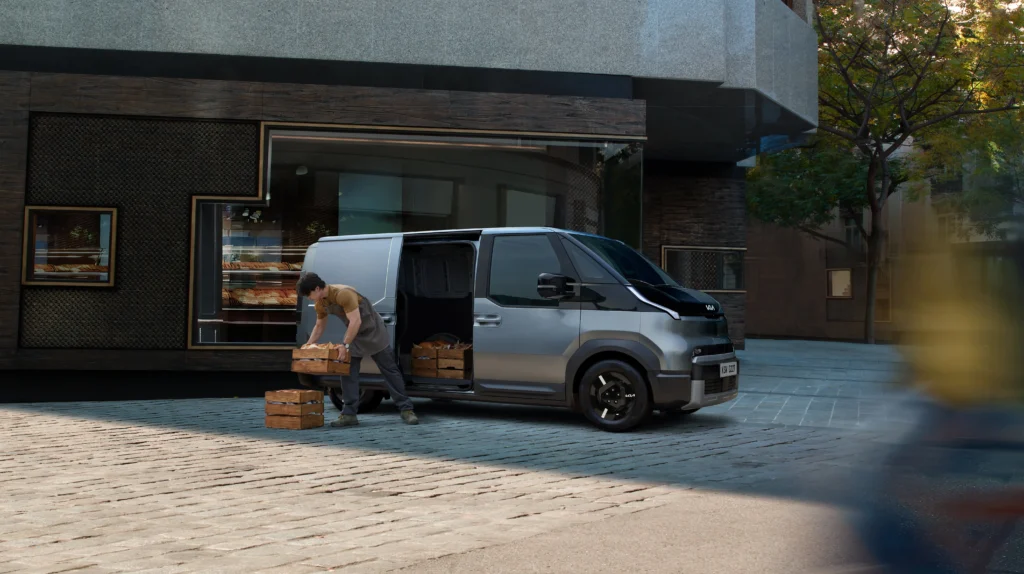 Kia PV5 Cargo launch editorial image highlighting PV5 Cargo Lifestyle