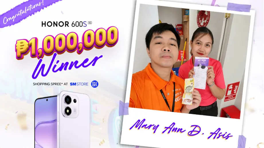 HONOR 600S shopping spree promotional key visual