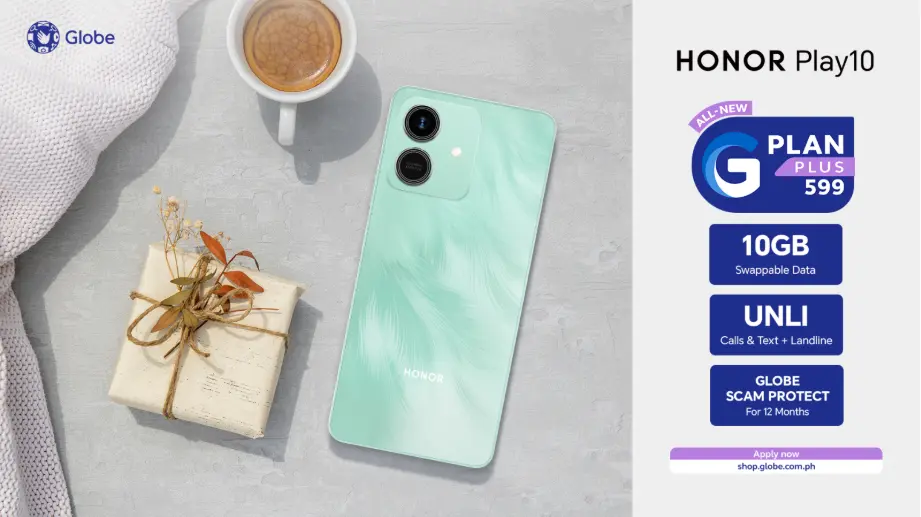 HONOR Play 10 Globe promotional key visual