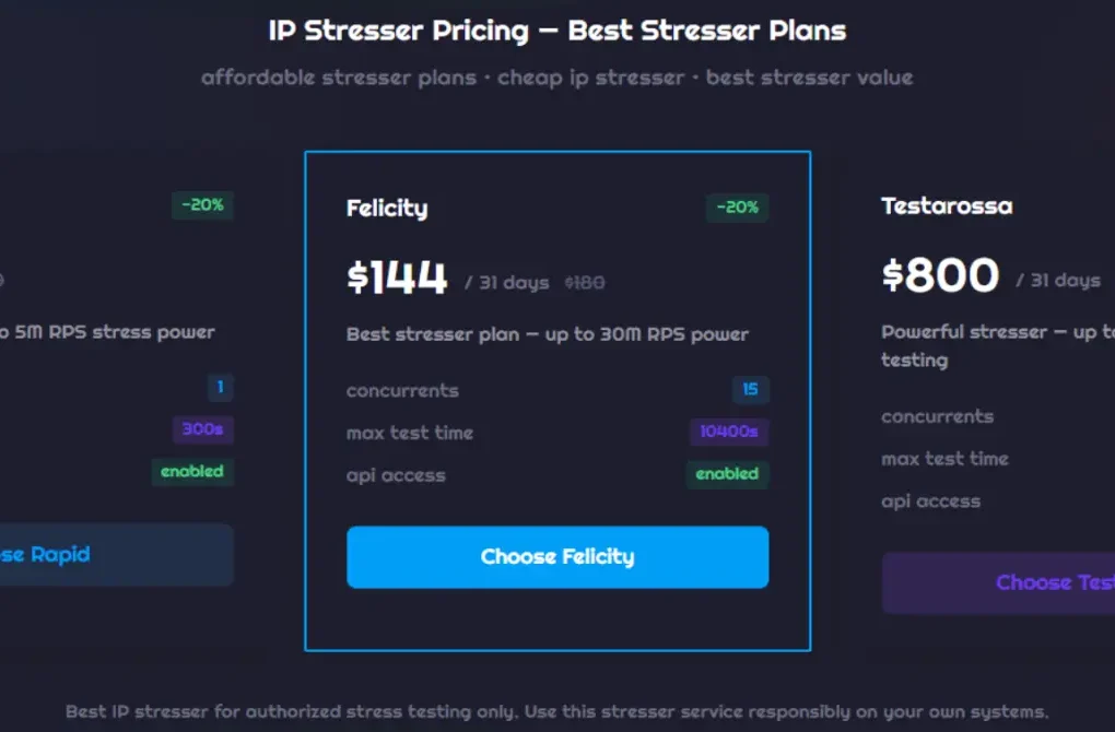 darknet DDoS attack pricing promotional key visual