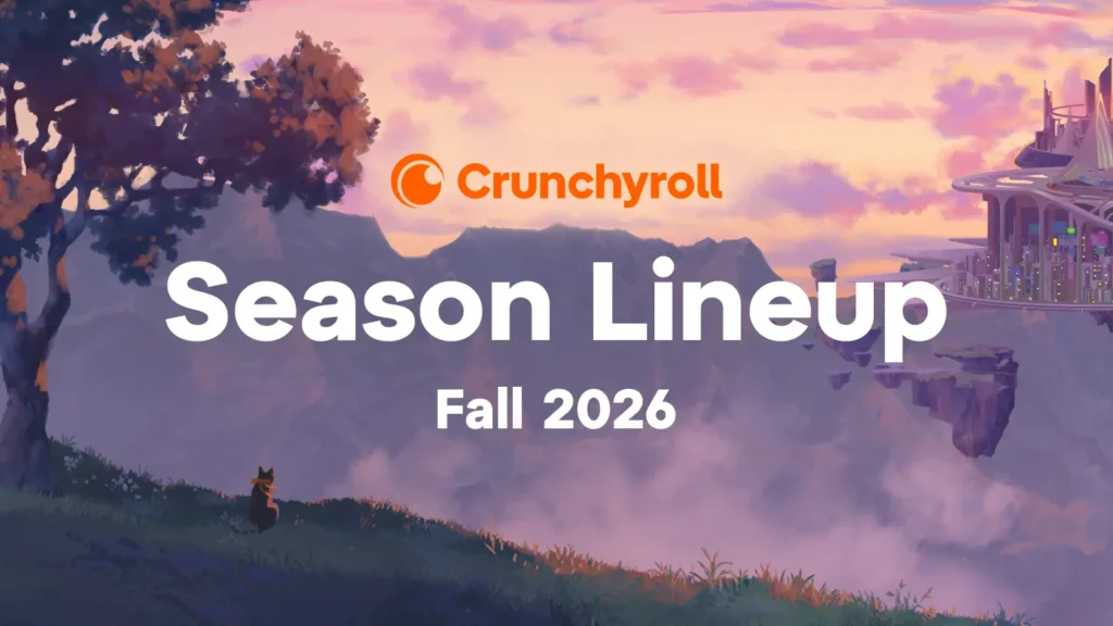 Crunchyroll Fall 2026 lineup promotional key visual