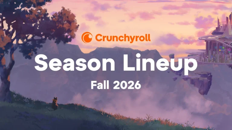 Crunchyroll Fall 2026 lineup promotional key visual