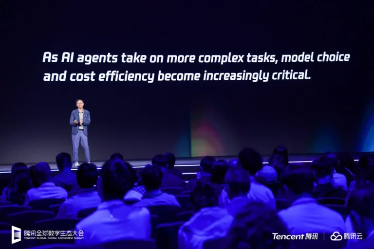 Tencent Cloud AI growth promotional key visual