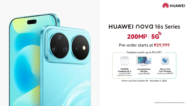 HUAWEI nova 16s pre-order promotional key visual
