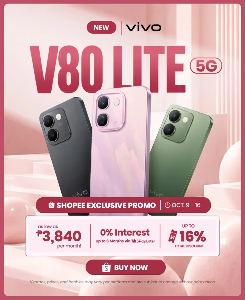 vivo V80 Lite Shopee promotional key visual