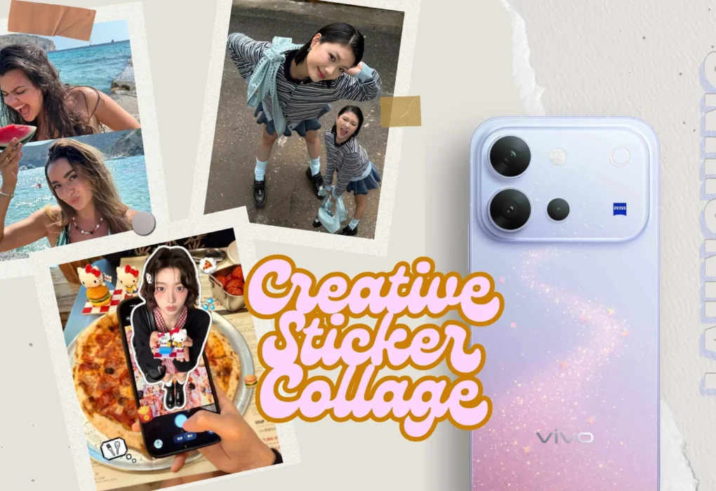 vivo V80 Creative Sticker Collage promotional image