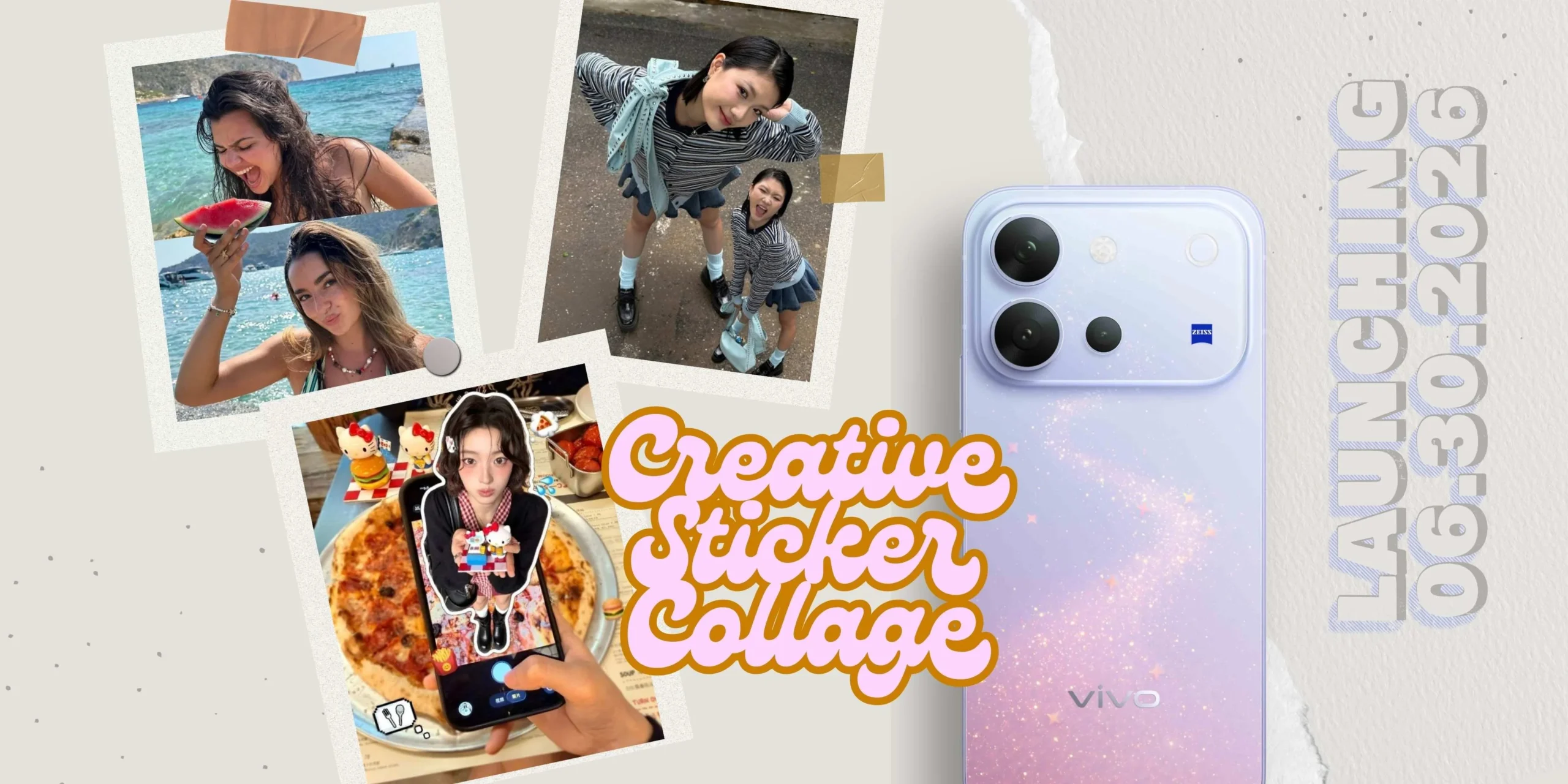 vivo V80 Creative Sticker Collage promotional image